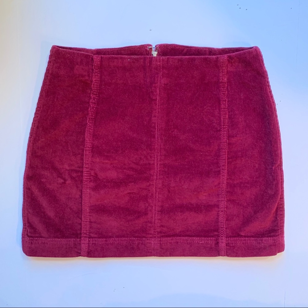 Wild fable target berry corduroy skirt